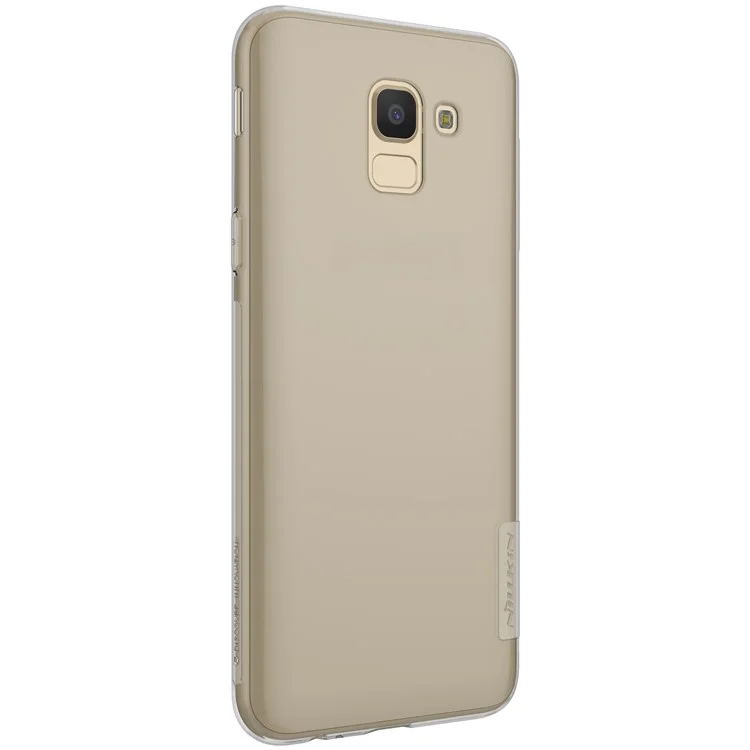 NILLKIN Nature 0.6mm Soft TPU Protective Phone Accessory Case for Samsung Galaxy J6 (2018) - Grey