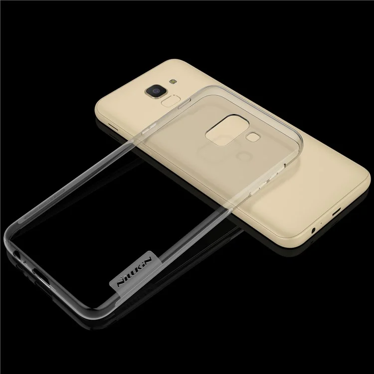 NILLKIN Nature 0.6mm Soft TPU Protective Phone Accessory Case for Samsung Galaxy J6 (2018) - Grey