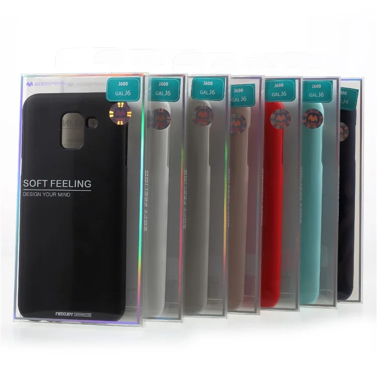 MERCURY GOOSPERY Matte Skin TPU Phone Cover for Samsung Galaxy J6 (2018) - Red