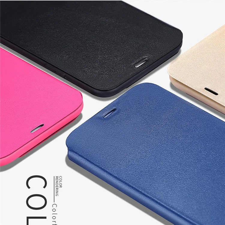 X-LEVEL Card Holder Leather Case for Samsung Galaxy J5 (2017) EU Version / J5 Pro (2017) - Rose