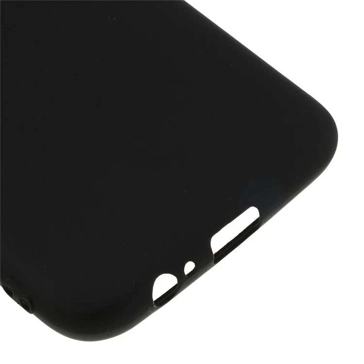 Matte Anti-fingerprint TPU Protection Phone Case for Samsung Galaxy A6 (2018) - Black
