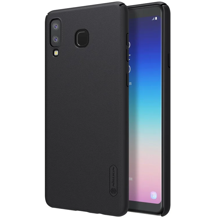 NILLKIN Super Frosted Shield PC Hard Case + Screen Protector for Samsung Galaxy A8 Star / A9 Star (China) - Black