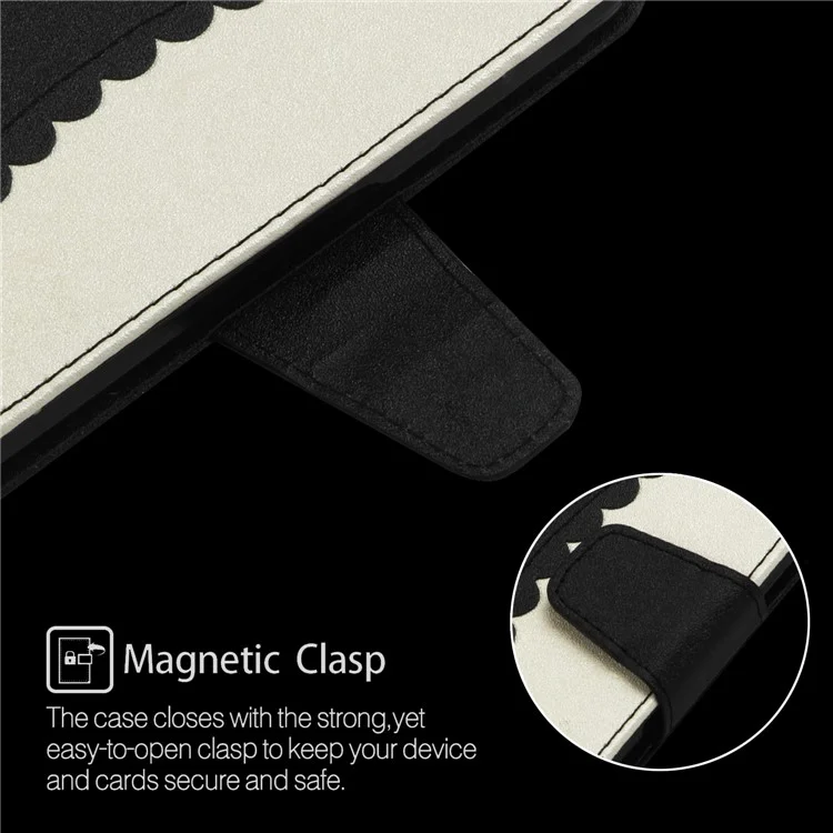 Bi-color Splicing Card Slots Leather Phone Case with Stand for Samsung Galaxy S9 Plus SM-G965 - Black / White