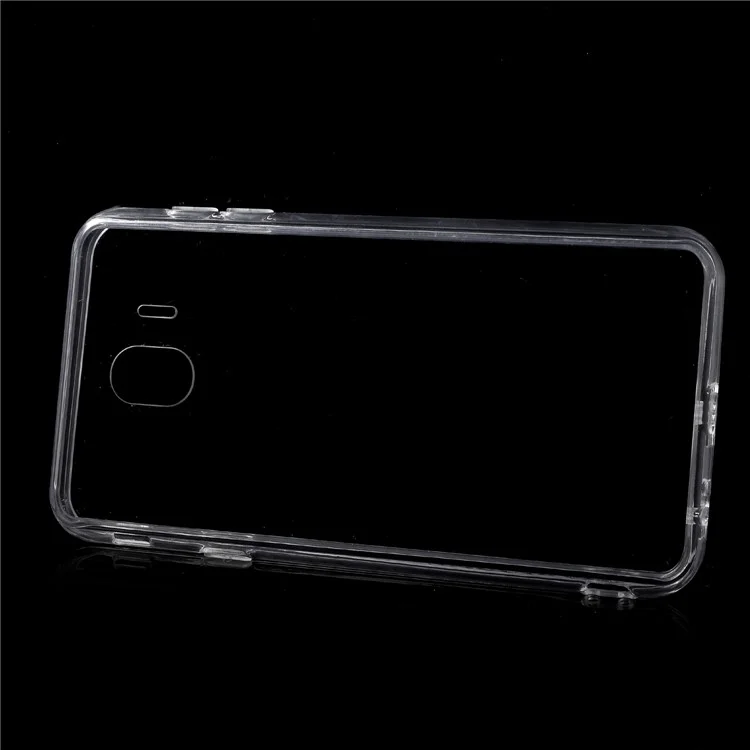 Crystal Clear Acrylic+ TPU Hybrid Back Case for Samsung Galaxy J4 (2018) - Transparent