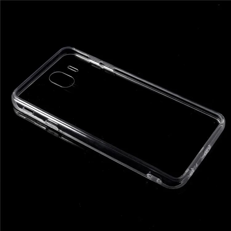 Crystal Clear Acrylic+ TPU Hybrid Back Case for Samsung Galaxy J4 (2018) - Transparent