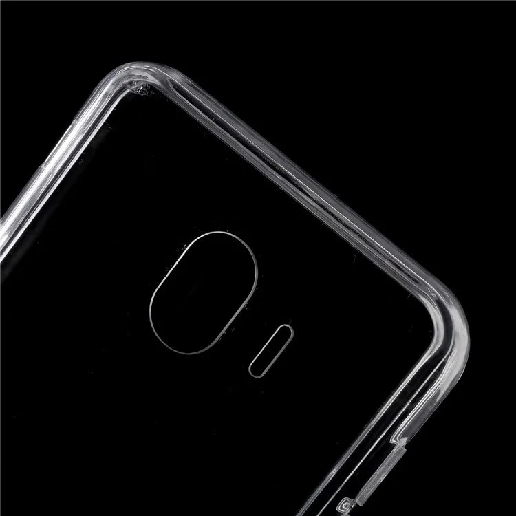 Crystal Clear Acrylic+ TPU Hybrid Back Case for Samsung Galaxy J4 (2018) - Transparent
