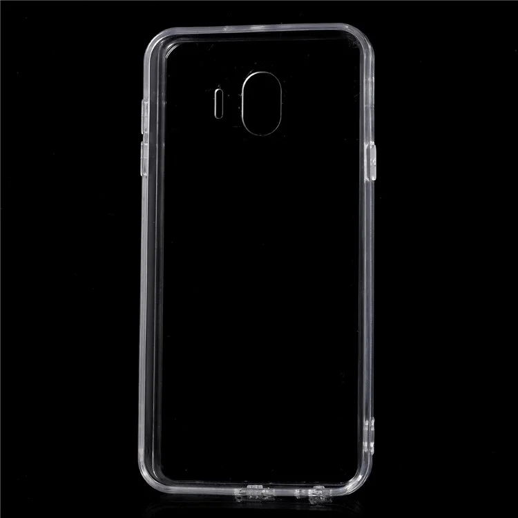 Crystal Clear Acrylic+ TPU Hybrid Back Case for Samsung Galaxy J4 (2018) - Transparent