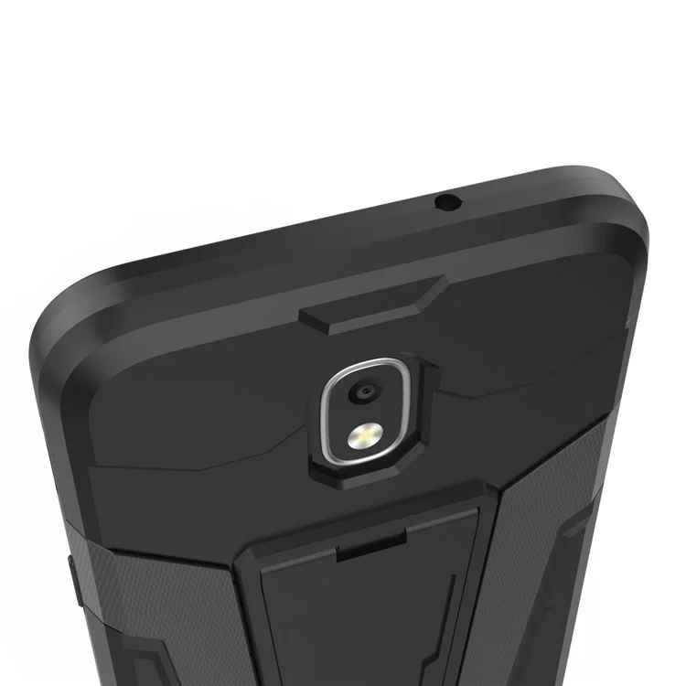 Armor PC + TPU Hybrid Case with Kickstand for Samsung Galaxy J3 (2018) J337 / J3 Star - Black