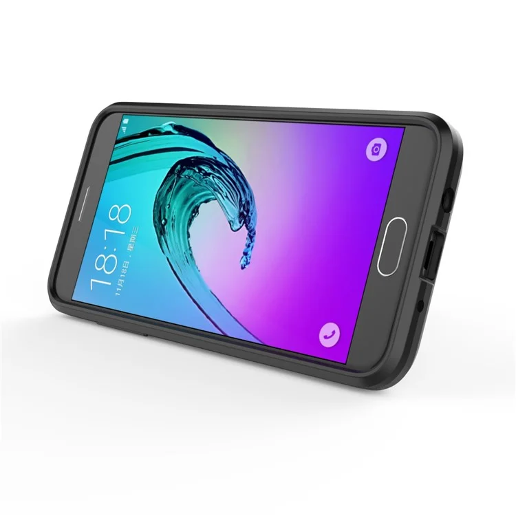 Armor PC + TPU Hybrid Case with Kickstand for Samsung Galaxy J3 (2018) J337 / J3 Star - Black