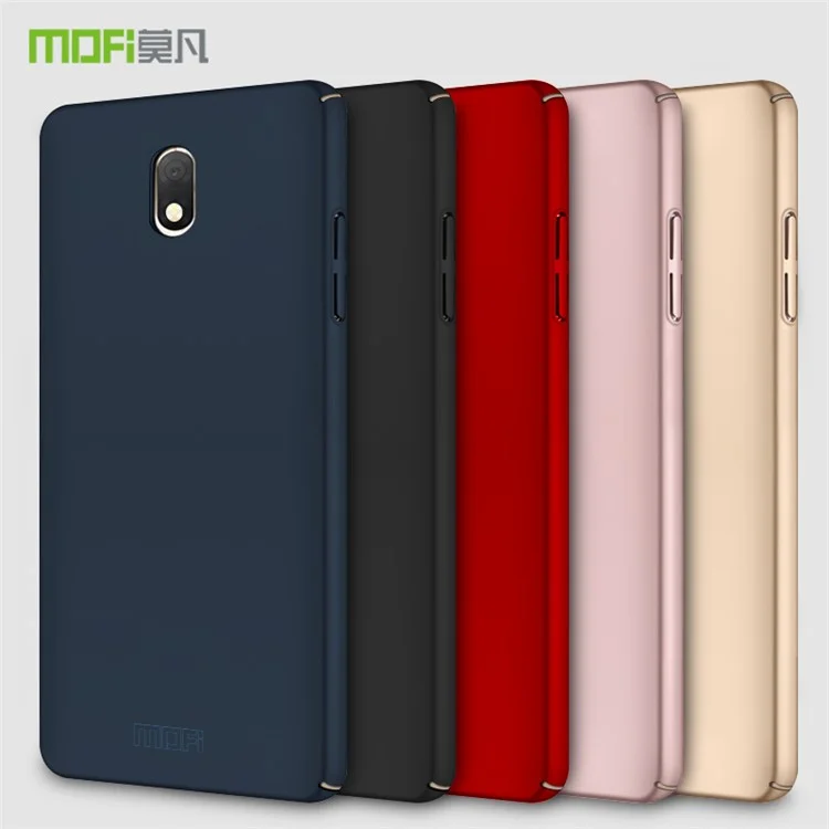 MOFI Shield Frosted Hard Plastic Cell Phone Case for Samsung Galaxy J7 (2018) J737 - Black