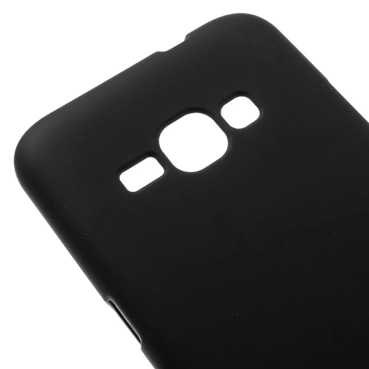 Matte Gel TPU Protecitve Cover for Samsung Galaxy J1 (2016) - Black