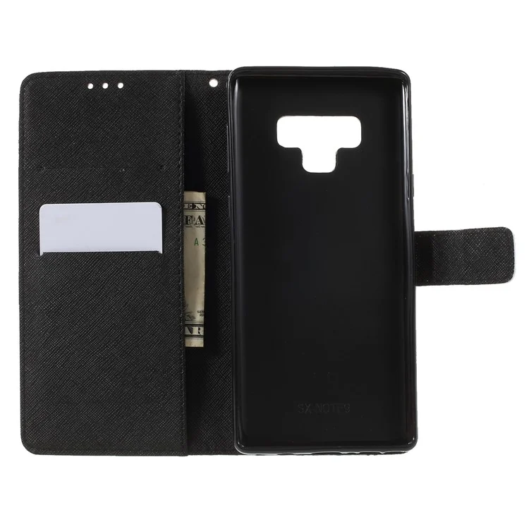 For Samsung Galaxy Note 9 Pattern Printing PU Leather Wallet Cover - Colorized Butterflies