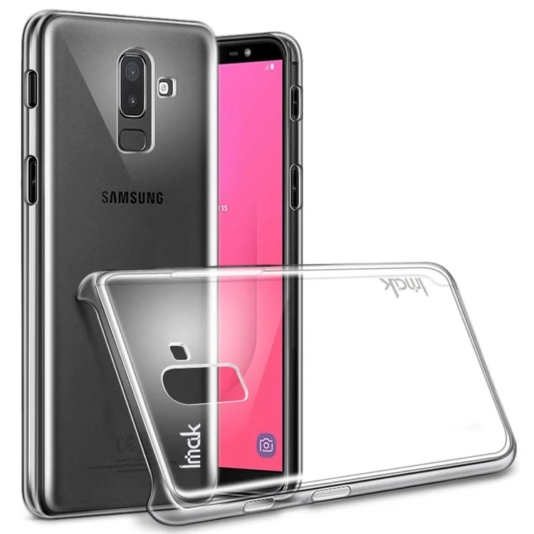 IMAK Crystal Case II Scratch-resistant Clear PC Phone Case + Screen Protector for Samsung Galaxy J8 (2018)