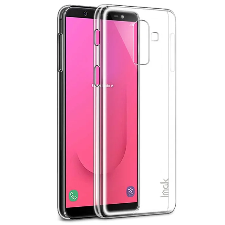 IMAK Crystal Case II Scratch-resistant Clear PC Phone Case + Screen Protector for Samsung Galaxy J8 (2018)