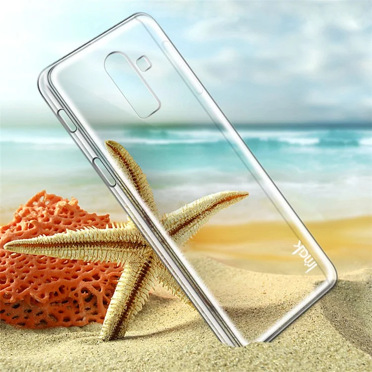 IMAK Crystal Case II Scratch-resistant Clear PC Phone Case + Screen Protector for Samsung Galaxy J8 (2018)