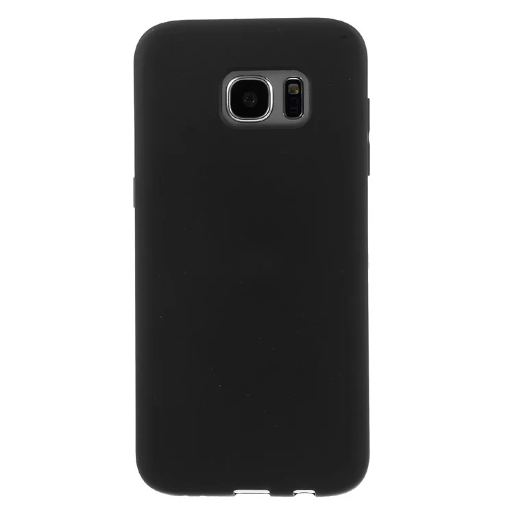 Matte Soft TPU Phone Cover for Samsung Galaxy S7 Edge G935 - Black