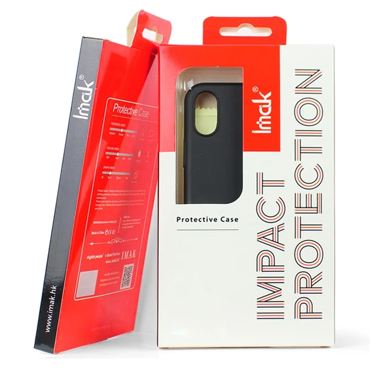 IMAK Jazz Skin Feel PC Case + Screen Protector for Samsung Galaxy A8 Star / A9 Star - Black