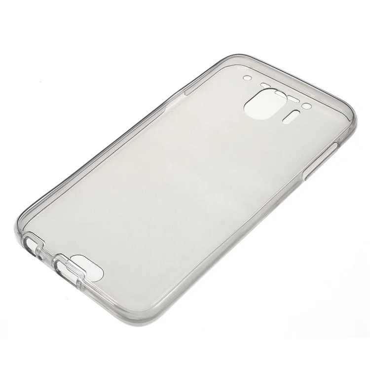 2-in-1 Front + Back Touchable TPU Phone Case for Samsung Galaxy J4 (2018) - Grey