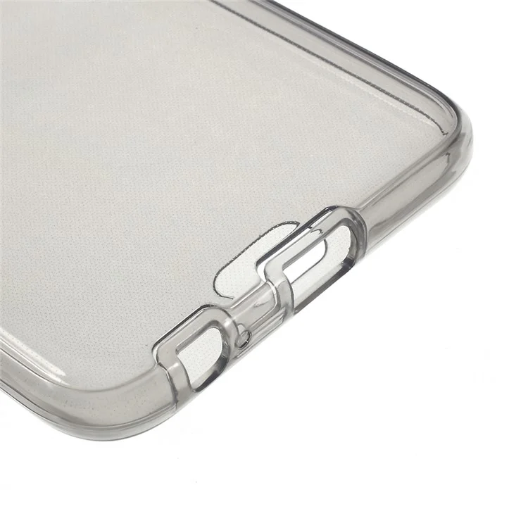 2-in-1 Front + Back Touchable TPU Phone Case for Samsung Galaxy J4 (2018) - Grey