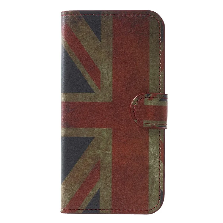 Pattern Printing Wallet Stand Leather Case for Samsung Galaxy J3 (2018) J337 / J3 Star - Retro UK Flag