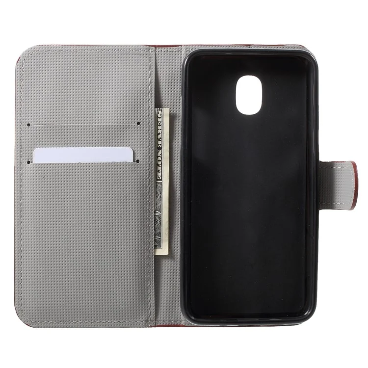 Pattern Printing Wallet Stand Leather Case for Samsung Galaxy J3 (2018) J337 / J3 Star - Retro UK Flag