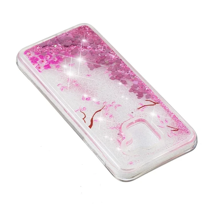 Patterned Floating Glitter Sequins TPU Case for Samsung Galaxy J6 (2018) - Fallen Petals