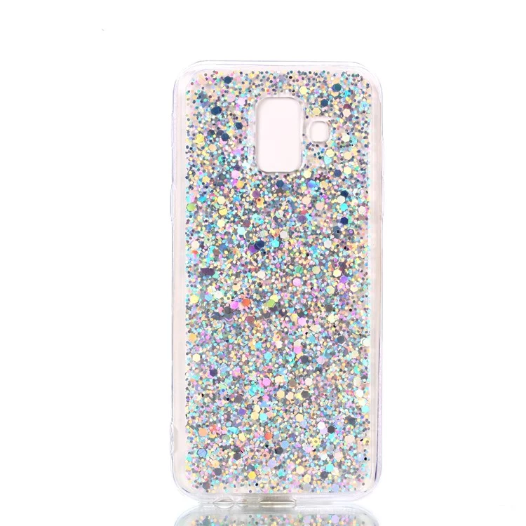 Color Changing Sequins Acrylic TPU Phone Case for Samsung Galaxy A6 (2018) - Silver