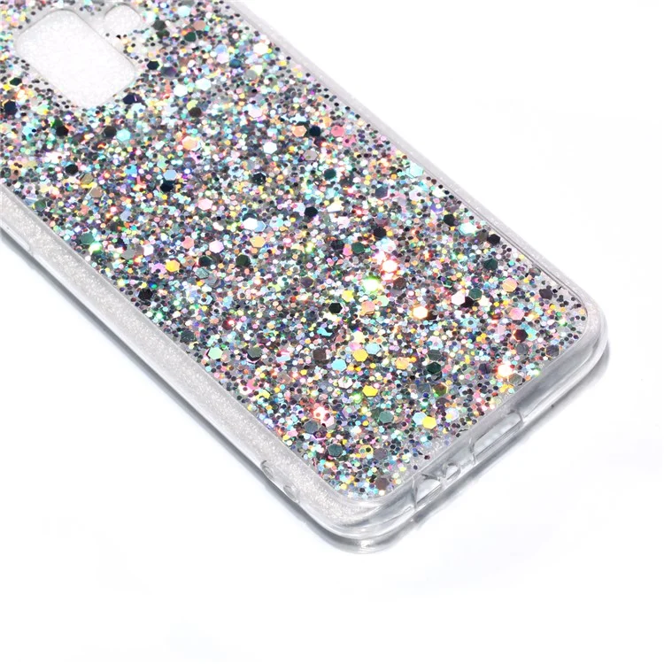 Color Changing Sequins Acrylic TPU Phone Case for Samsung Galaxy A6 (2018) - Silver