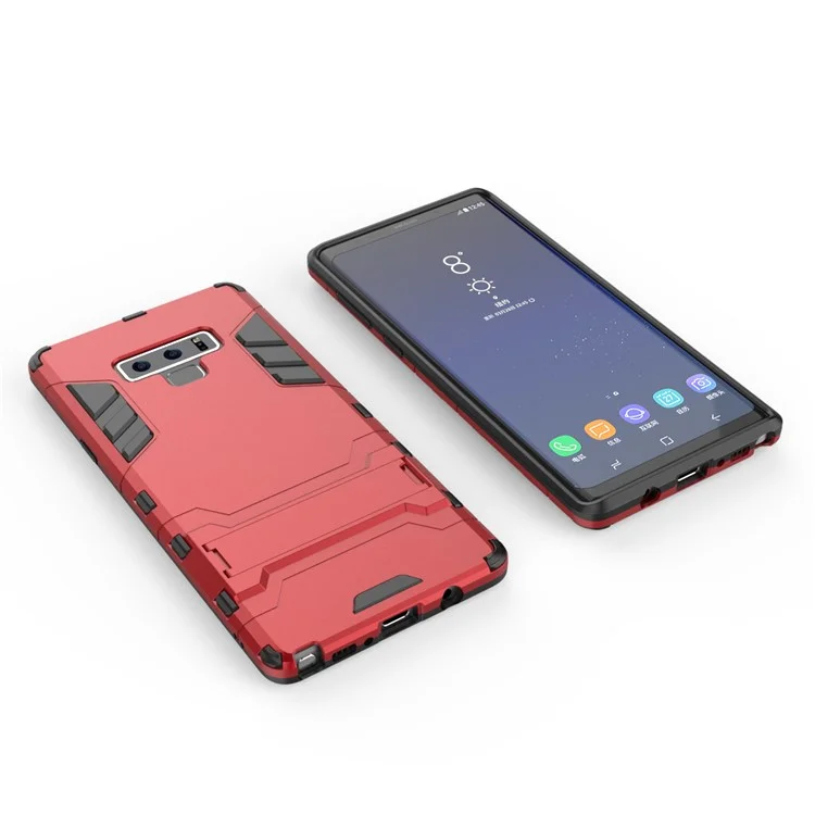 Cool Guard Kickstand Plástico + Funda Híbrida de TPU para Samsung Galaxy Note 9 - Rojo