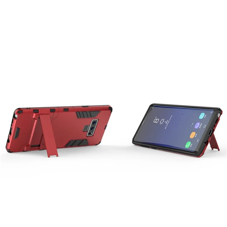 Cool Guard Kickstand Plástico + Funda Híbrida de TPU para Samsung Galaxy Note 9 - Rojo