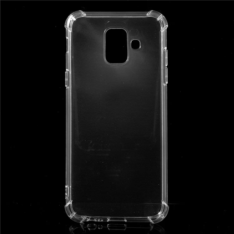 Drop-resistant Clear TPU Back Case for Samsung Galaxy A6 (2018)