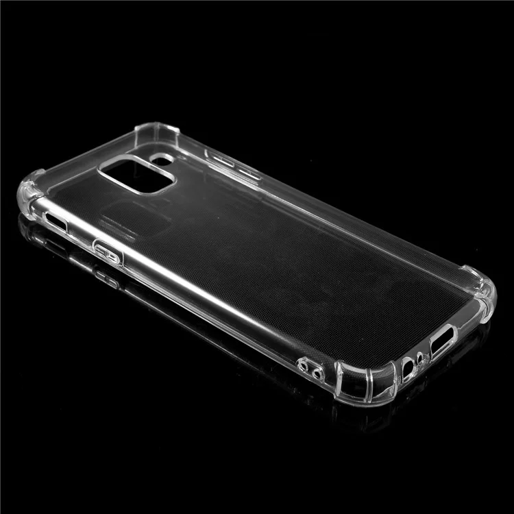 Drop-resistant Clear TPU Back Case for Samsung Galaxy A6 (2018)