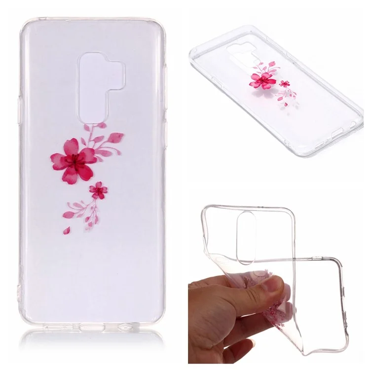 IMD Pattern Printing TPU Phone Casing for Samsung Galaxy S9+ SM-G965 - Vivid Flower
