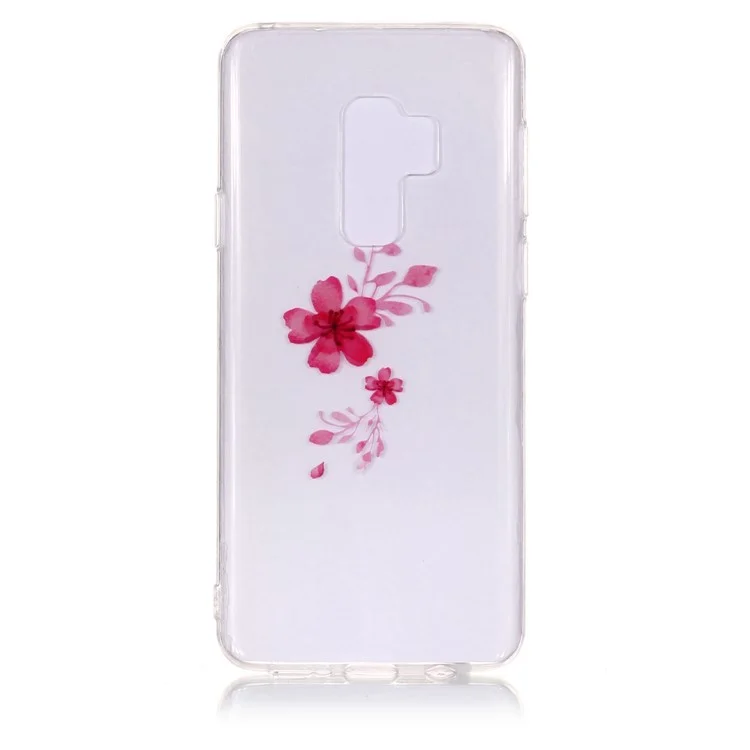 IMD Pattern Printing TPU Phone Casing for Samsung Galaxy S9+ SM-G965 - Vivid Flower
