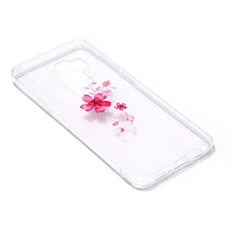 IMD Pattern Printing TPU Phone Casing for Samsung Galaxy S9+ SM-G965 - Vivid Flower