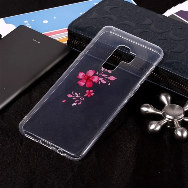 IMD Pattern Printing TPU Phone Casing for Samsung Galaxy S9+ SM-G965 - Vivid Flower