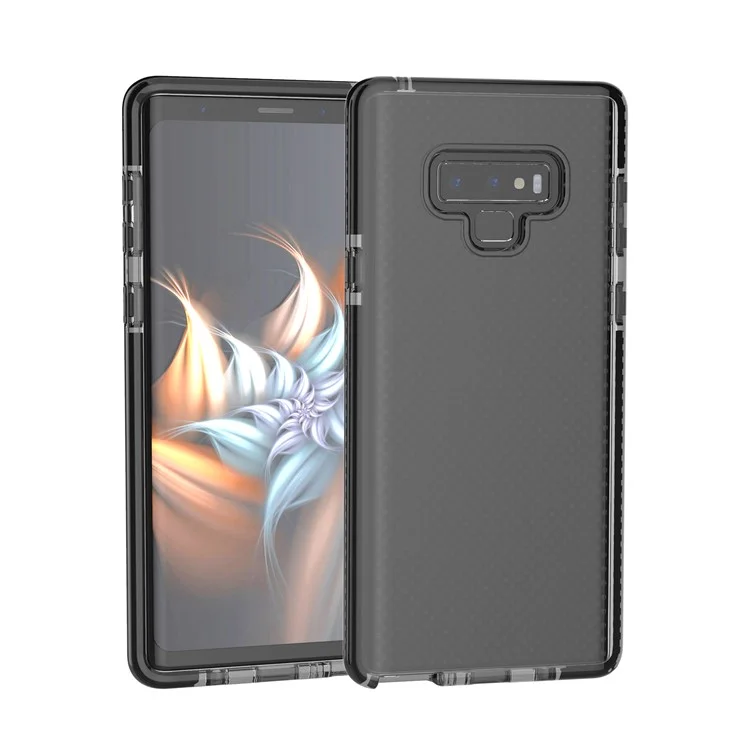 For Samsung Galaxy Note 9 Seamless Dots TPU Gel Phone Case - Black / Grey