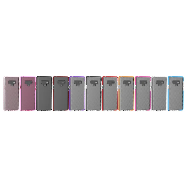 For Samsung Galaxy Note 9 Seamless Dots TPU Gel Phone Case - Black / Grey
