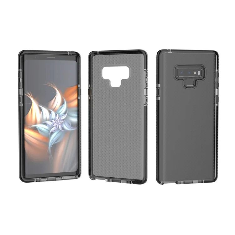 For Samsung Galaxy Note 9 Seamless Dots TPU Gel Phone Case - Black / Grey