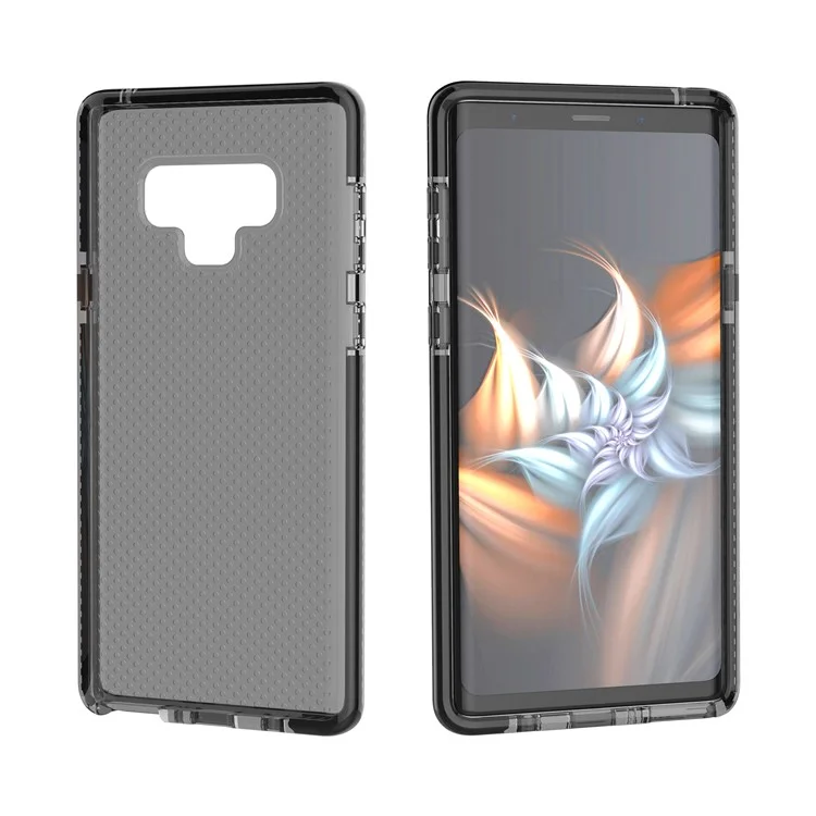 For Samsung Galaxy Note 9 Seamless Dots TPU Gel Phone Case - Black / Grey