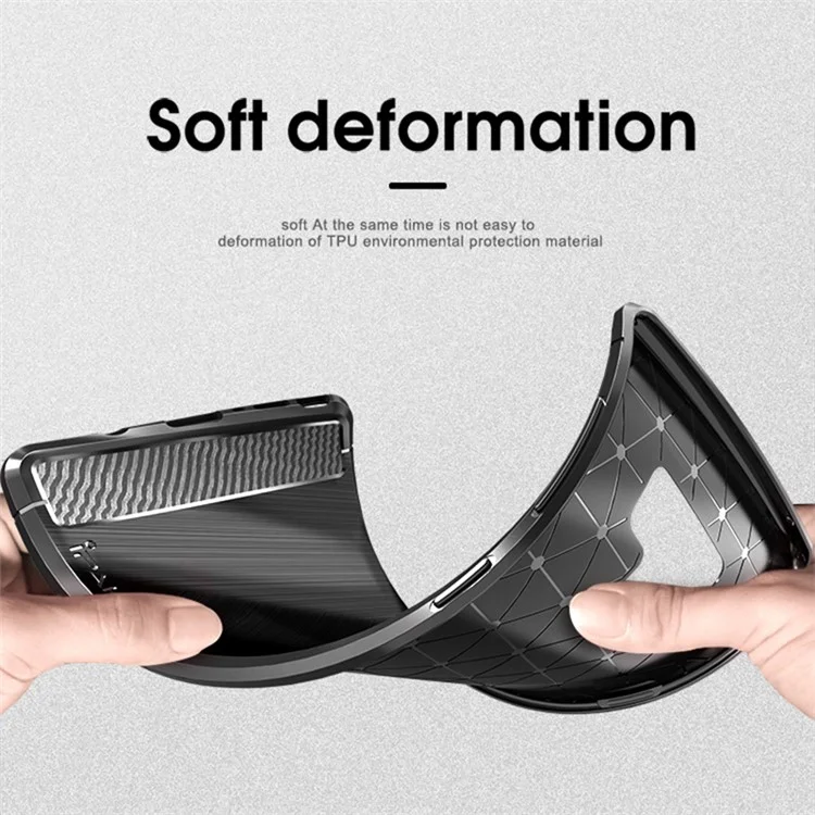 IPAKY Carbon Fiber Texture Brushed TPU Mobile Case for Samsung Galaxy Note 9 - Black