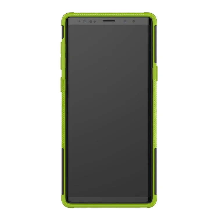 Anti-slip PC + Coque hybride TPU avec support pour Samsung Galaxy Note9 SM-N960 - Vert