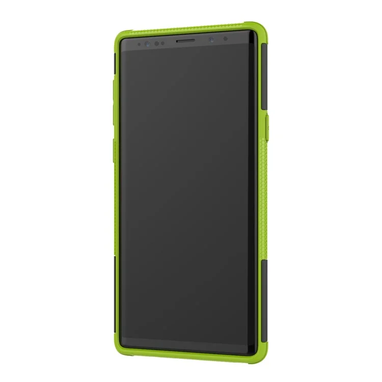 Anti-slip PC + Coque hybride TPU avec support pour Samsung Galaxy Note9 SM-N960 - Vert