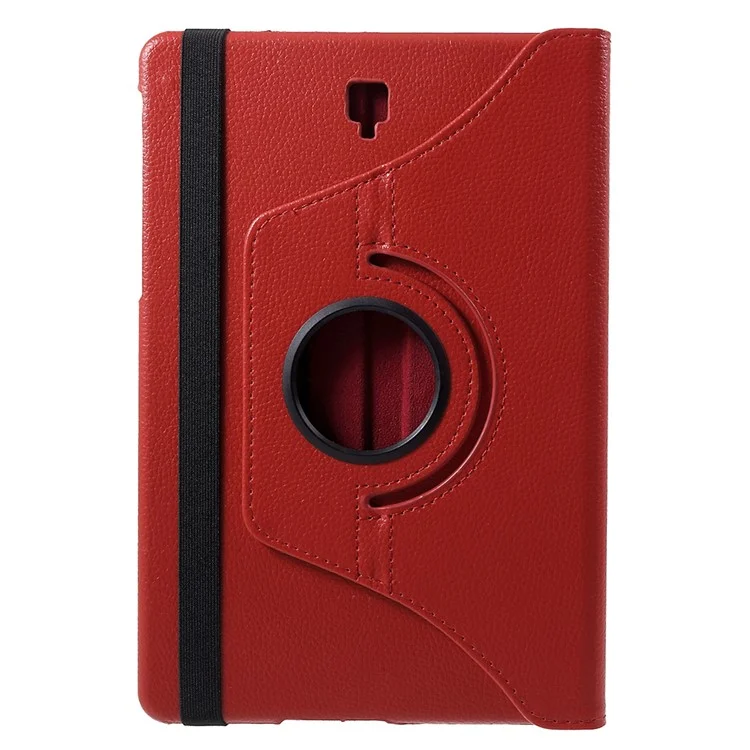 Litchi Texture 360 Degree Rotary Stand Leather Shell for Samsung Galaxy Tab S4 10.5 T830 / T835 - Red