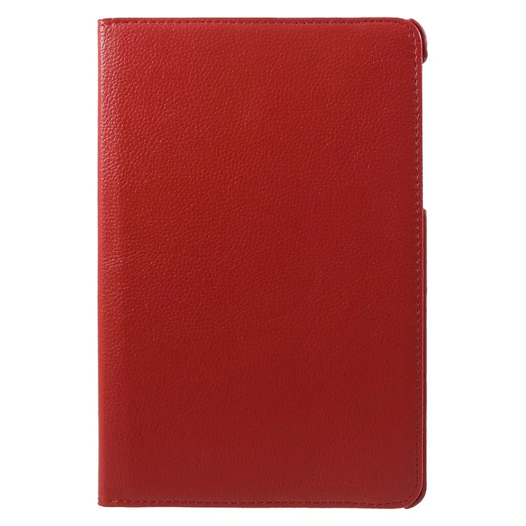 Litchi Texture 360 Degree Rotary Stand Leather Shell for Samsung Galaxy Tab S4 10.5 T830 / T835 - Red