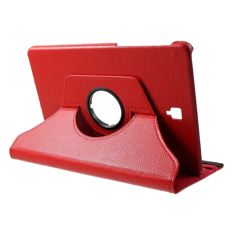 Litchi Texture 360 Degree Rotary Stand Leather Shell for Samsung Galaxy Tab S4 10.5 T830 / T835 - Red
