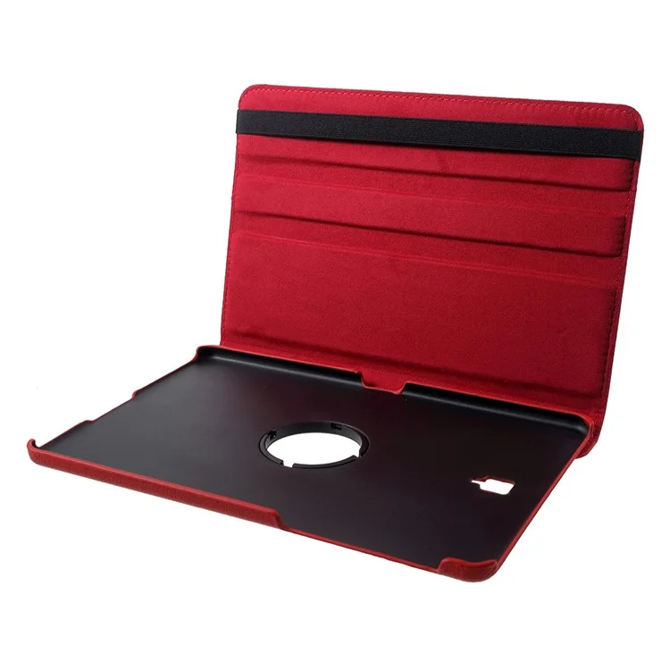 Litchi Texture 360 Degree Rotary Stand Leather Shell for Samsung Galaxy Tab S4 10.5 T830 / T835 - Red