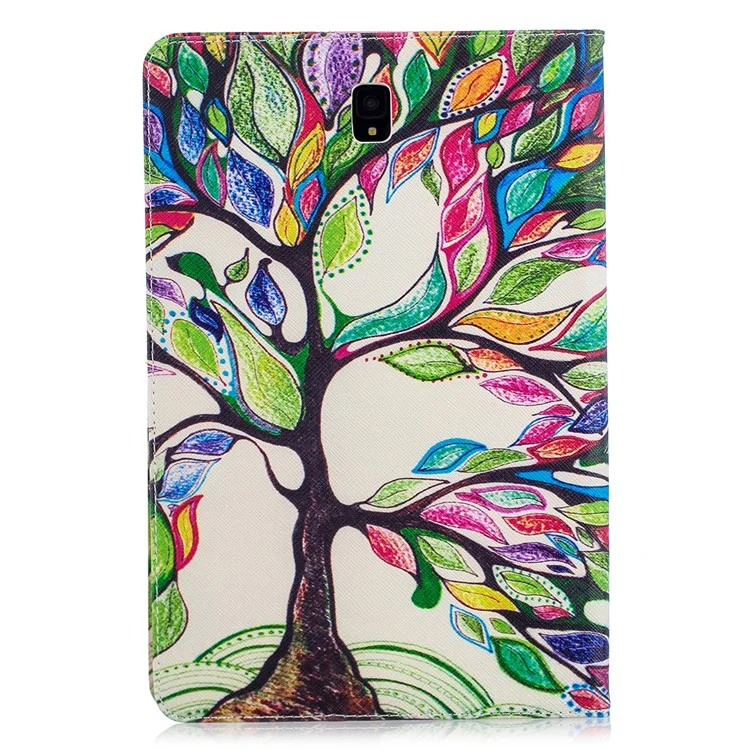 Pattern Printing Leather Case for Samsung Galaxy Tab S4 10.5 - Colorized Tree