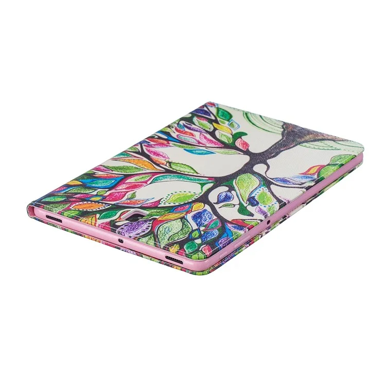 Pattern Printing Leather Case for Samsung Galaxy Tab S4 10.5 - Colorized Tree