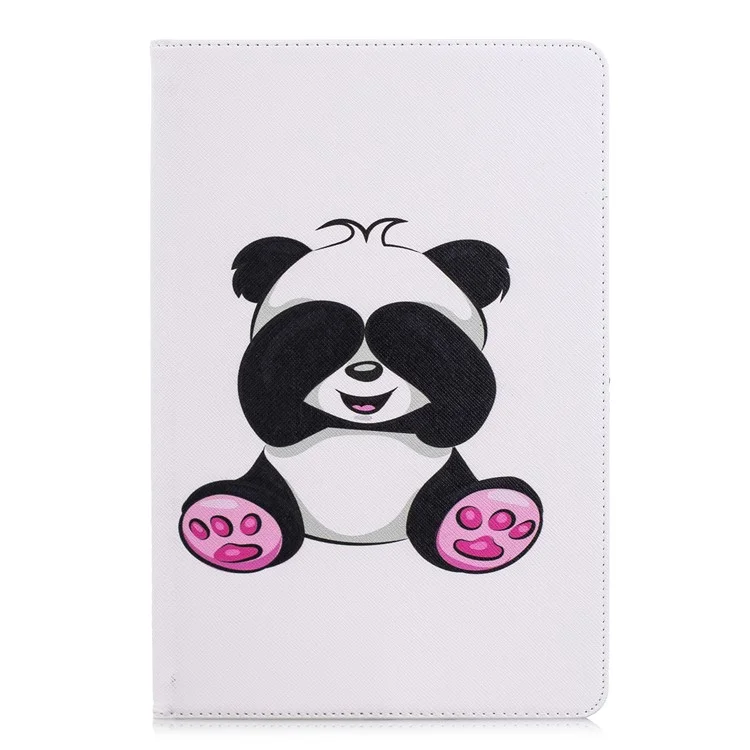 Pattern Printing Leather Cover for Samsung Galaxy Tab S4 10.5 - Adorable Panda